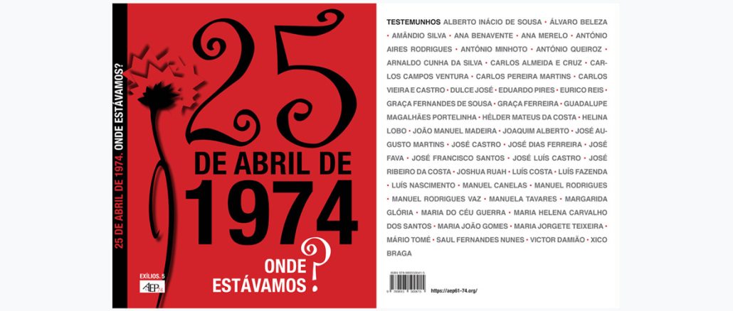 O livro constitui um instantâneo protagonizado por 47 autores cujos depoimentos revelam sentimentos e experiências muito diversos em relação ao dia 25 de abril 1974.
